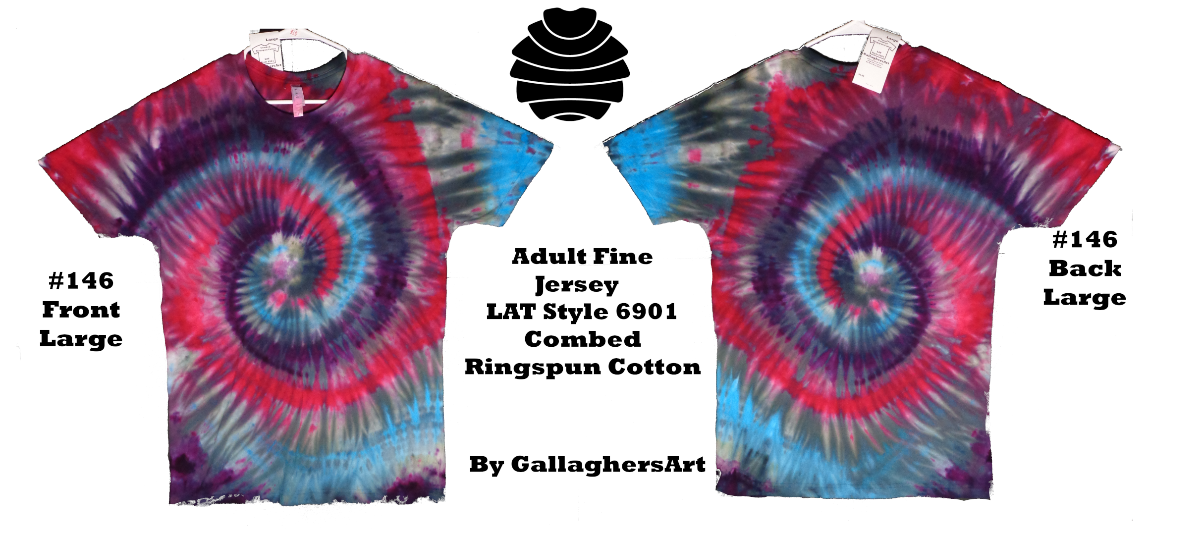 Gallaghersart 146 ga from Tie Dyenied #146 L Spiral  - #146