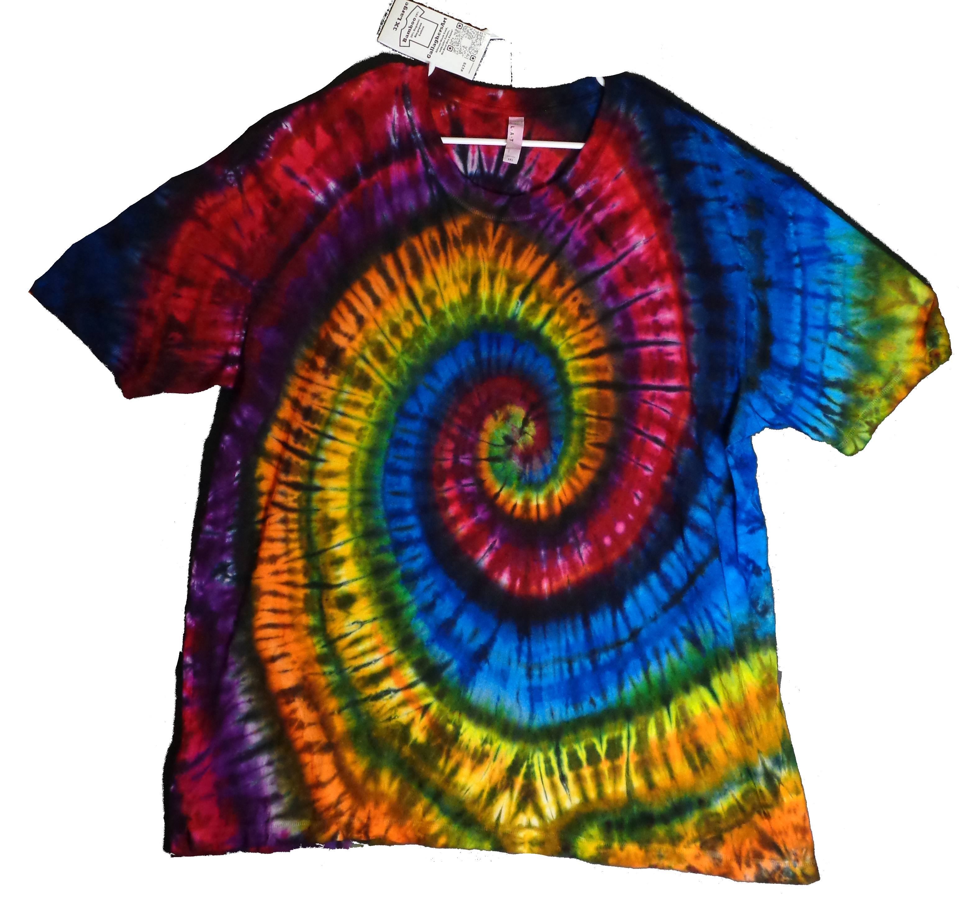 175 f from Tie Dye #175 3XL Bamboo, Spiral, Unisex Bamboo 5.3oz LAT Style 6904 