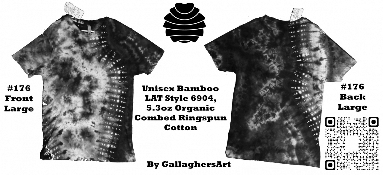 176 ga from Tie Dyenied #176 Large Bamboo, Galaxy, Unisex Bamboo 5.3oz LAT Style 6904 176_ga.jpg  - 176 Large