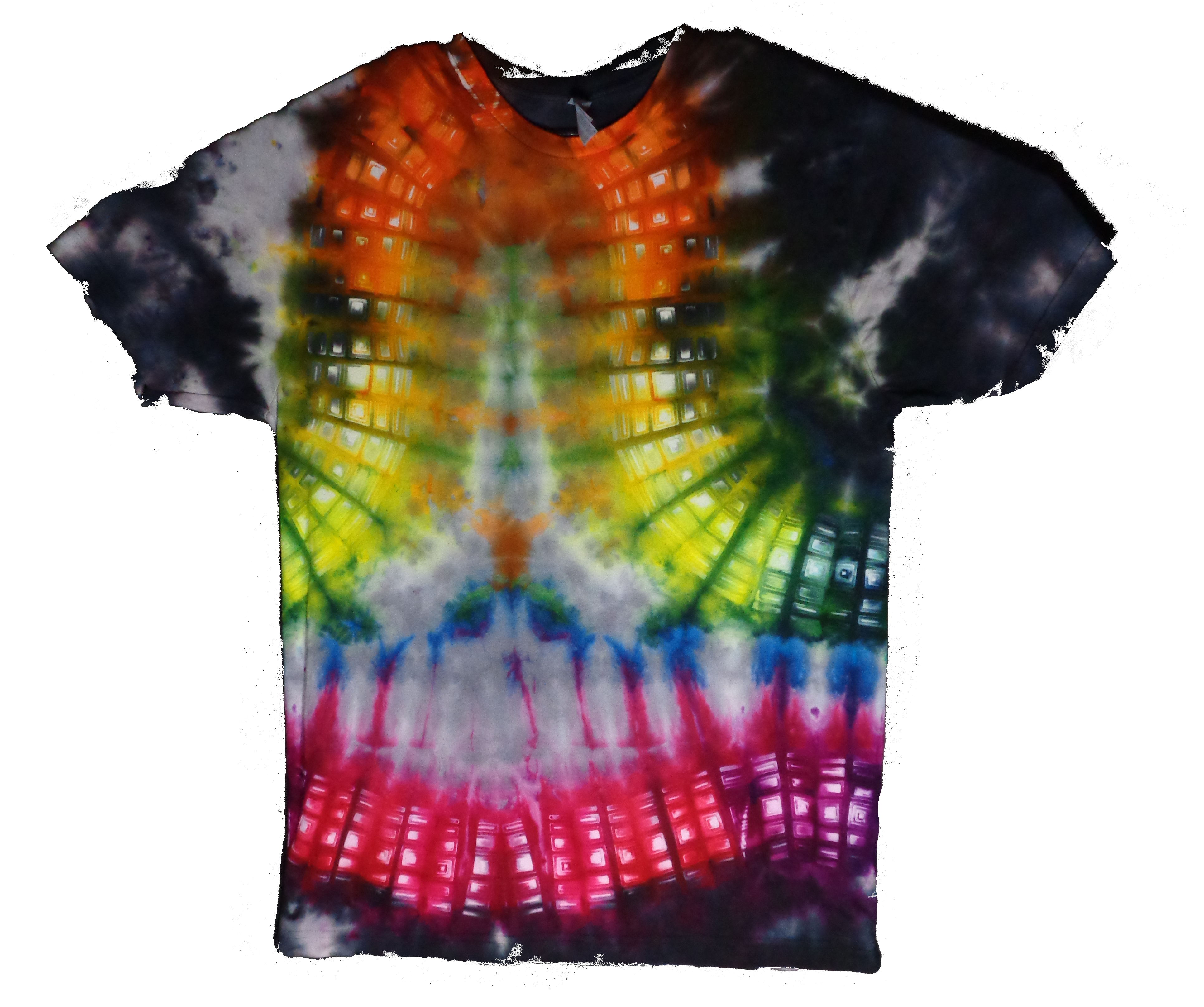 180 f from Tie Dyenied #180 Large Galaxy Squares LAT Style 6901 Combed Ringspun Cotton  - #180