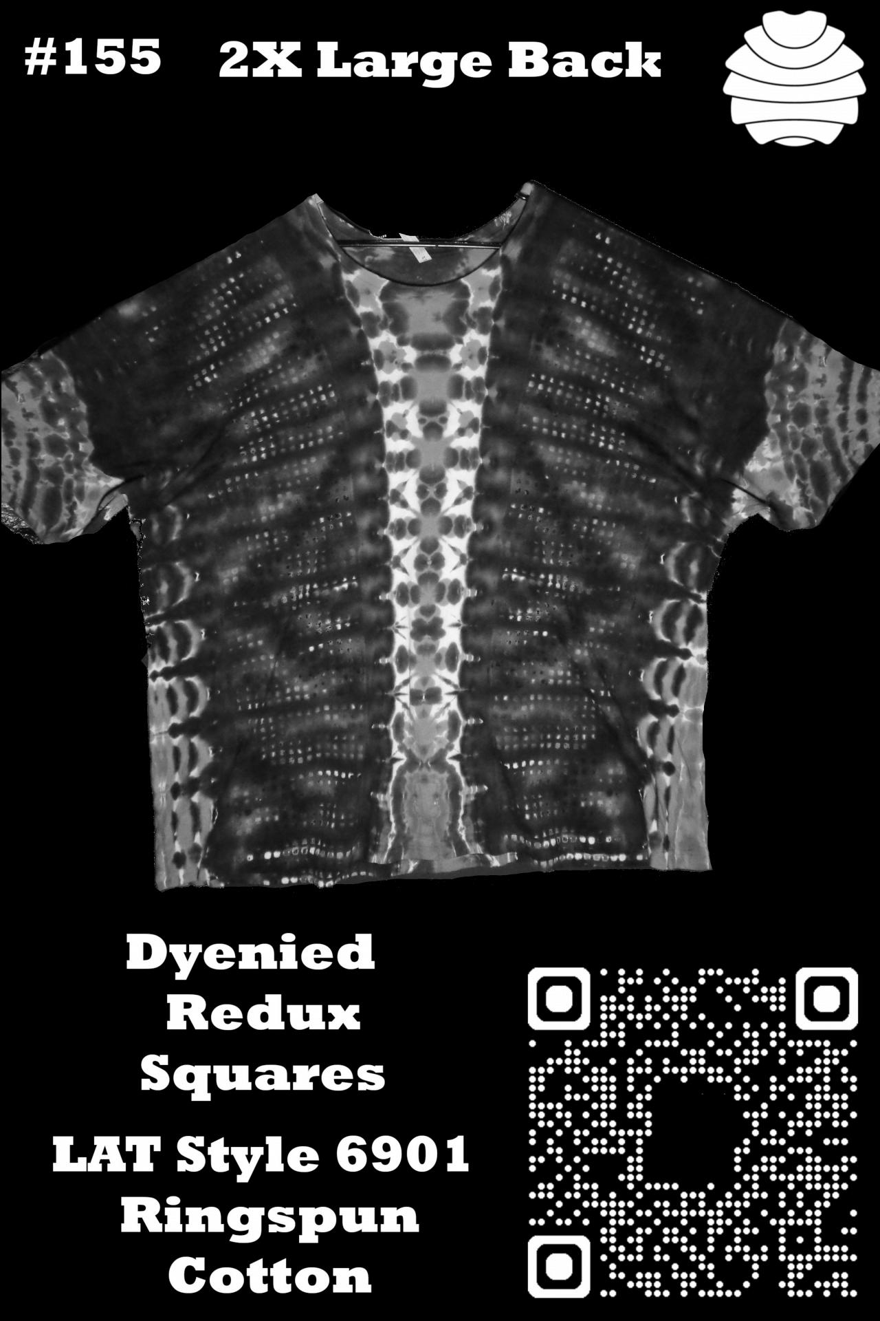 4x6 155 b from Tie Dyenied #155 6XL Large, Redux Blocks B, LAT Style 6901 Combed Ringspun Cotton 4x6_155_b.png 