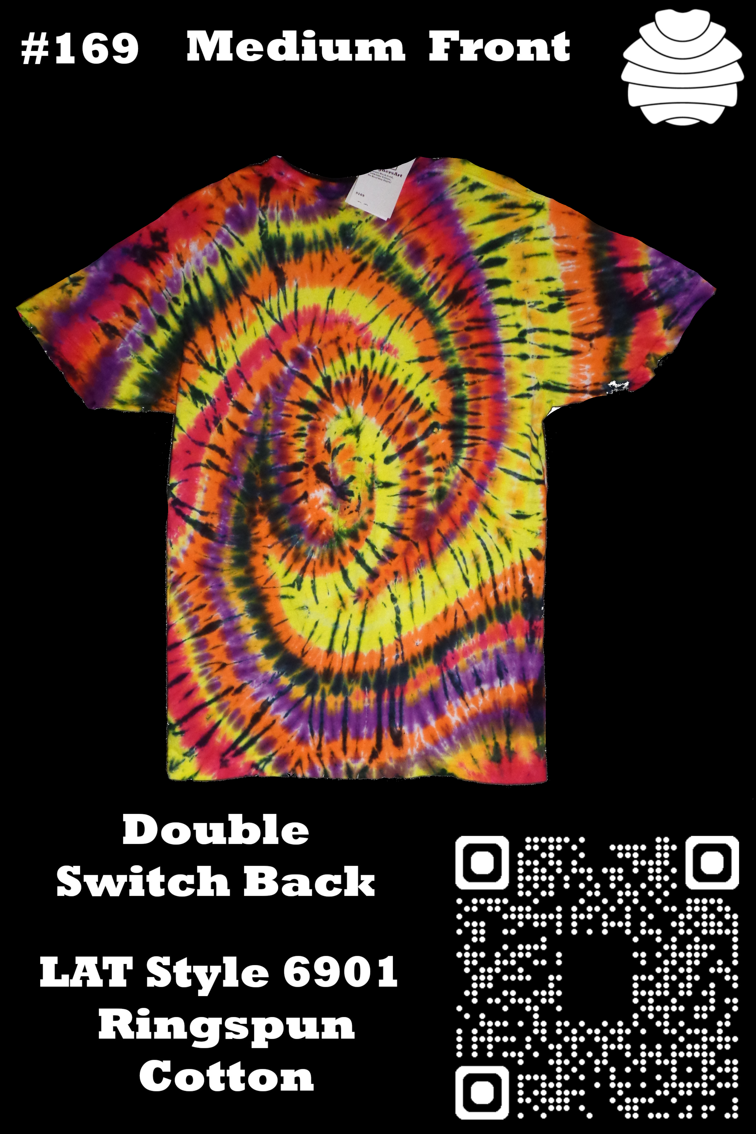 4x6 169 f from #169 Medium Spiral Switchback LAT Style 6901 Combed Ringspun Cotton  - #169 Medium Spiral Switchback LAT Style 6901 Combed Ringspun Cotton