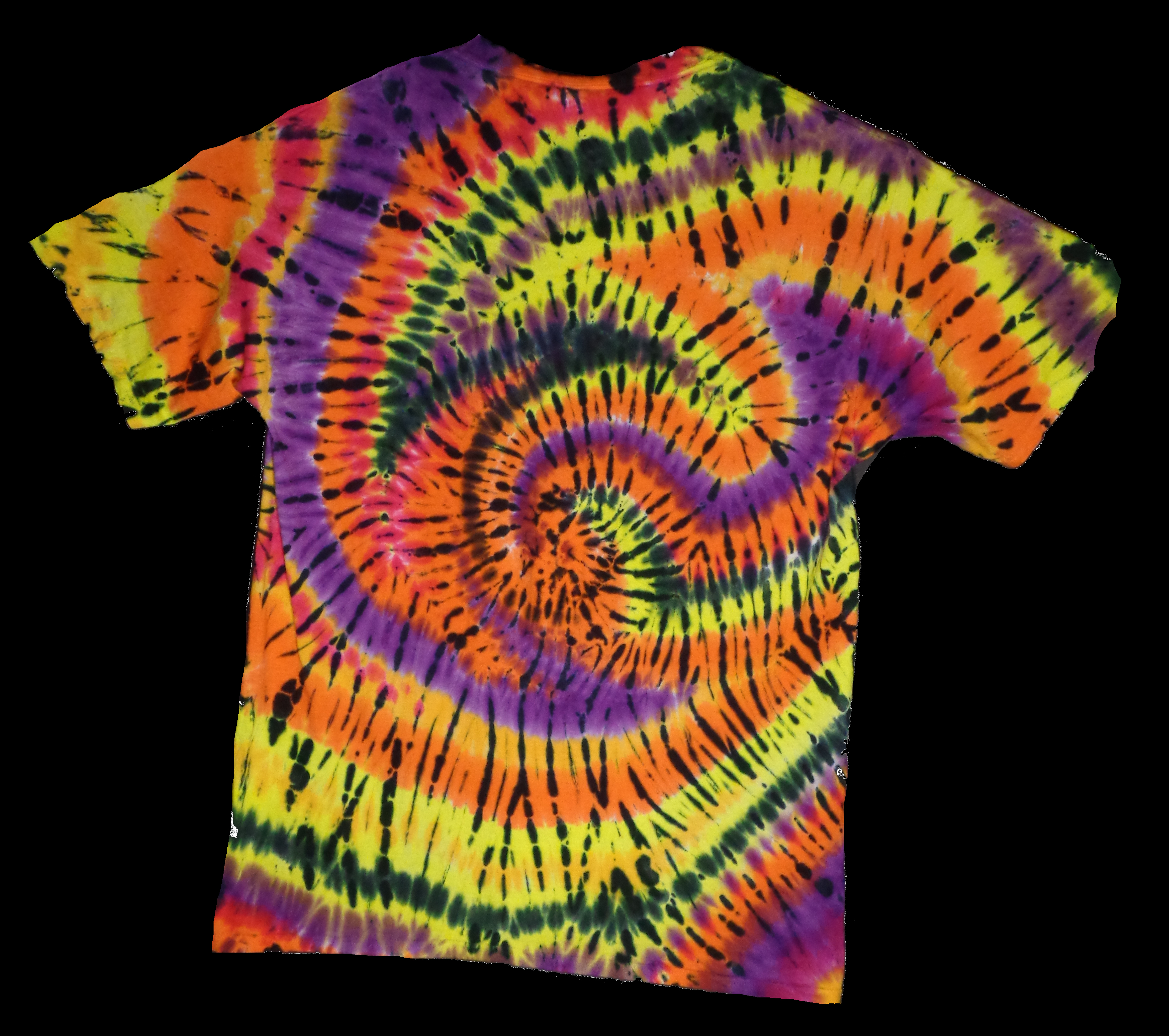 164 b k from Tie Dye #164 X Large Double Switchback Spiral Gildan Ultra Cotton 6.1oz, PFD 