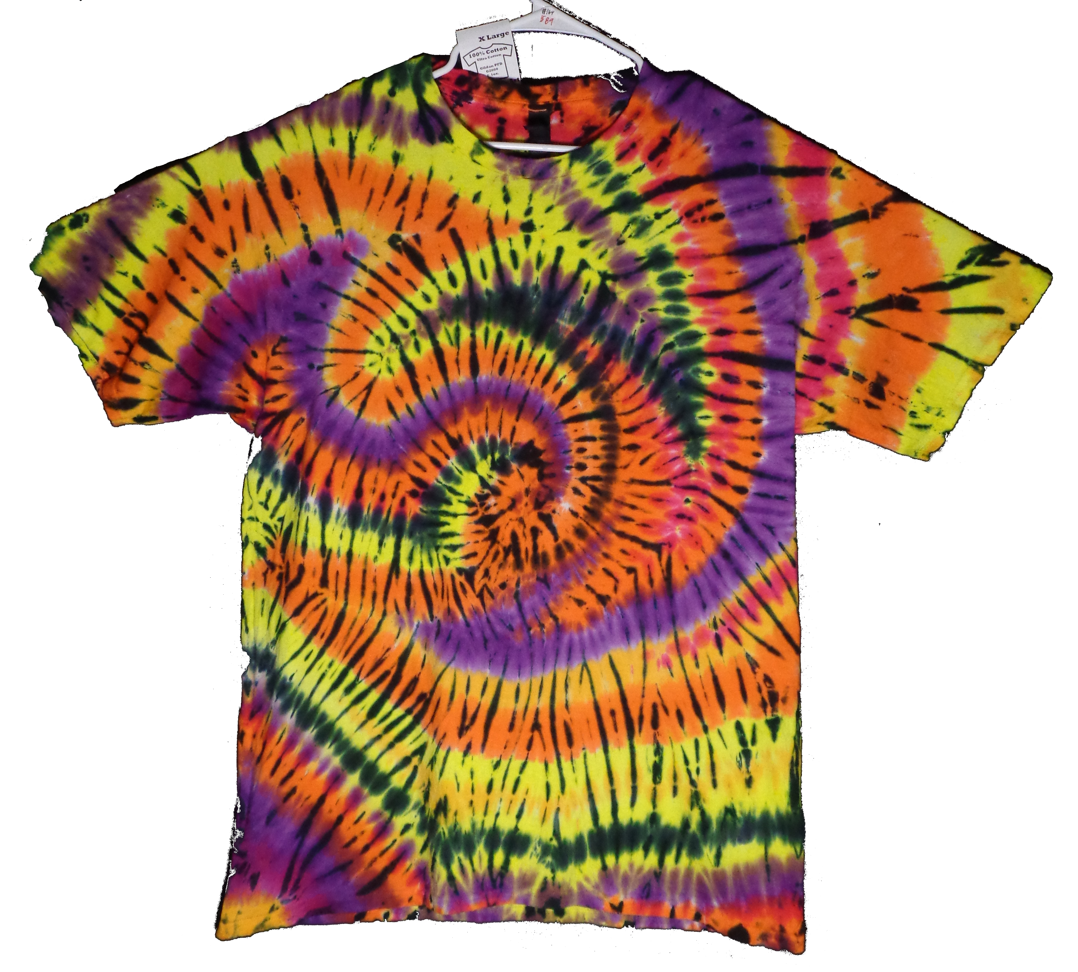 164 f from Tie Dye #164 X Large Double Switchback Spiral Gildan Ultra Cotton 6.1oz, PFD 