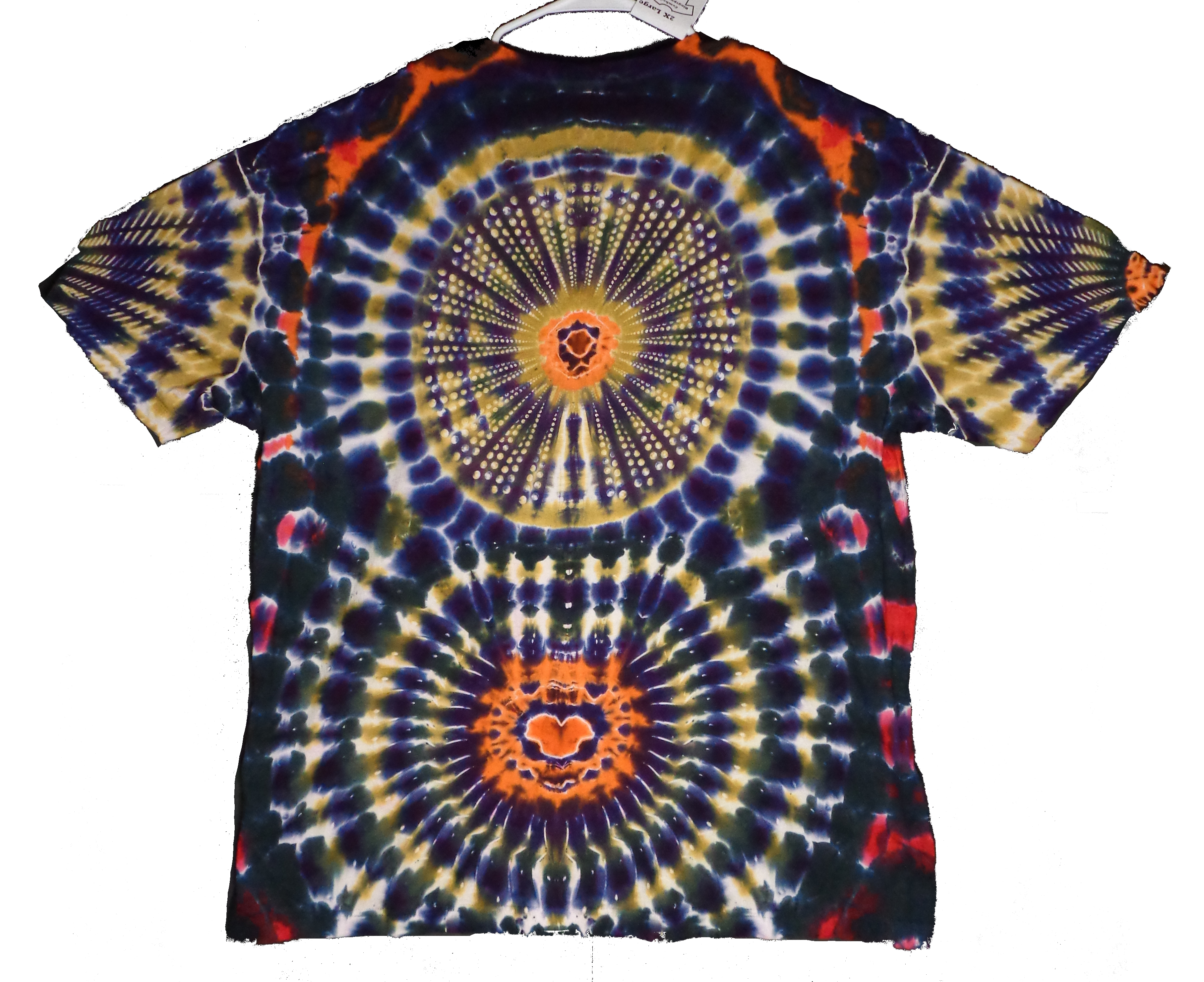 163 b from Tie Dyenied #163 2X Large Triple Mandla's LAT Style 6901 Combed Ringspun Cotton 