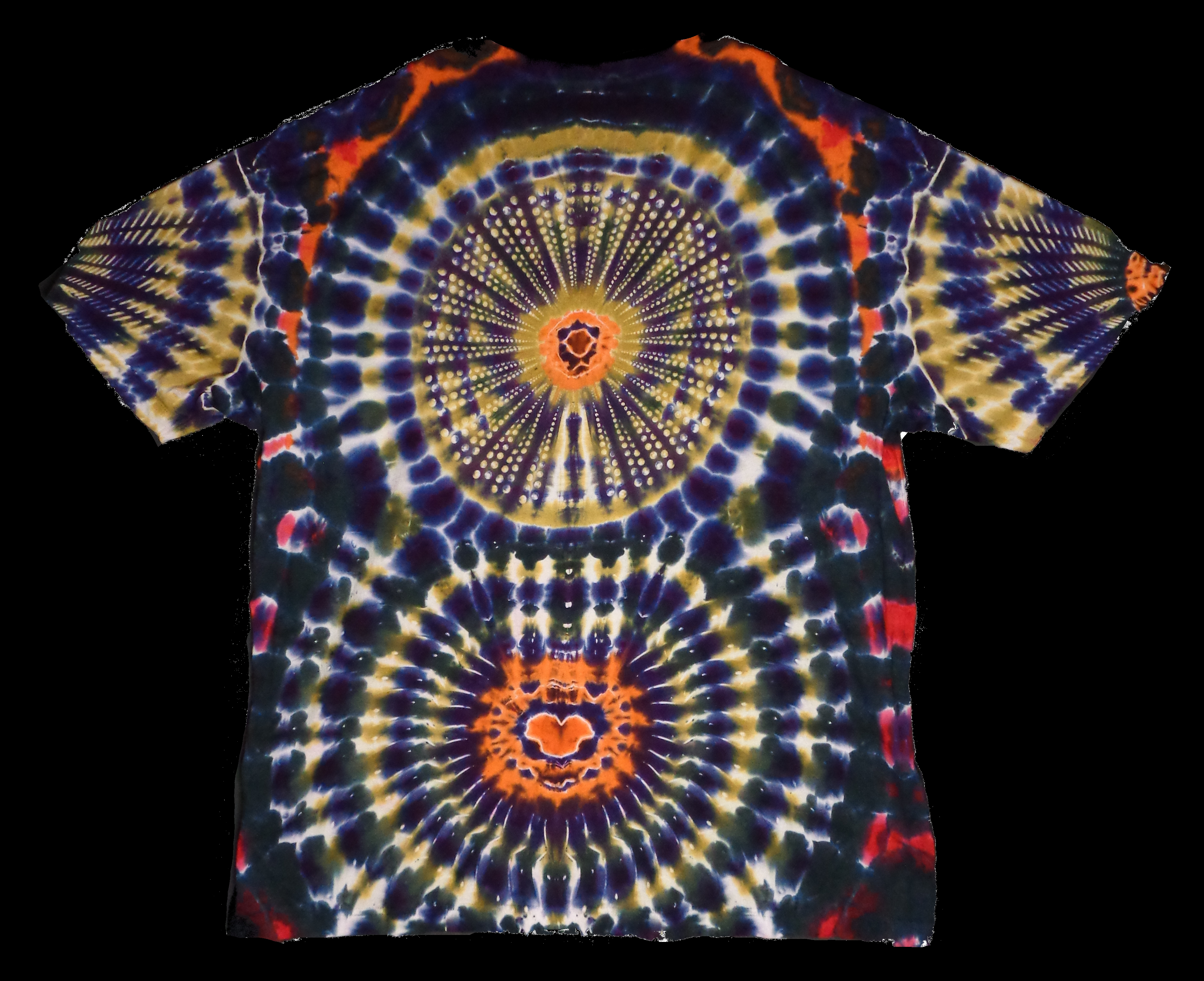 163 b k from Tie Dyenied #163 2X Large Triple Mandla's LAT Style 6901 Combed Ringspun Cotton 