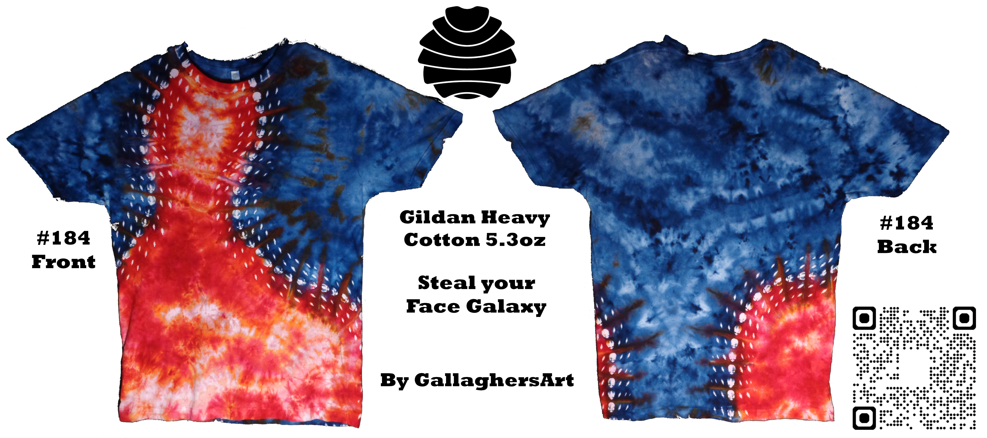 184 ga from Tie Dyenied #184 Large Steal Face Gildan Heavy Cotton 5.3oz 184_ga.png - #184 Large Steal Face Gildan Heavy Cotton 5.3oz