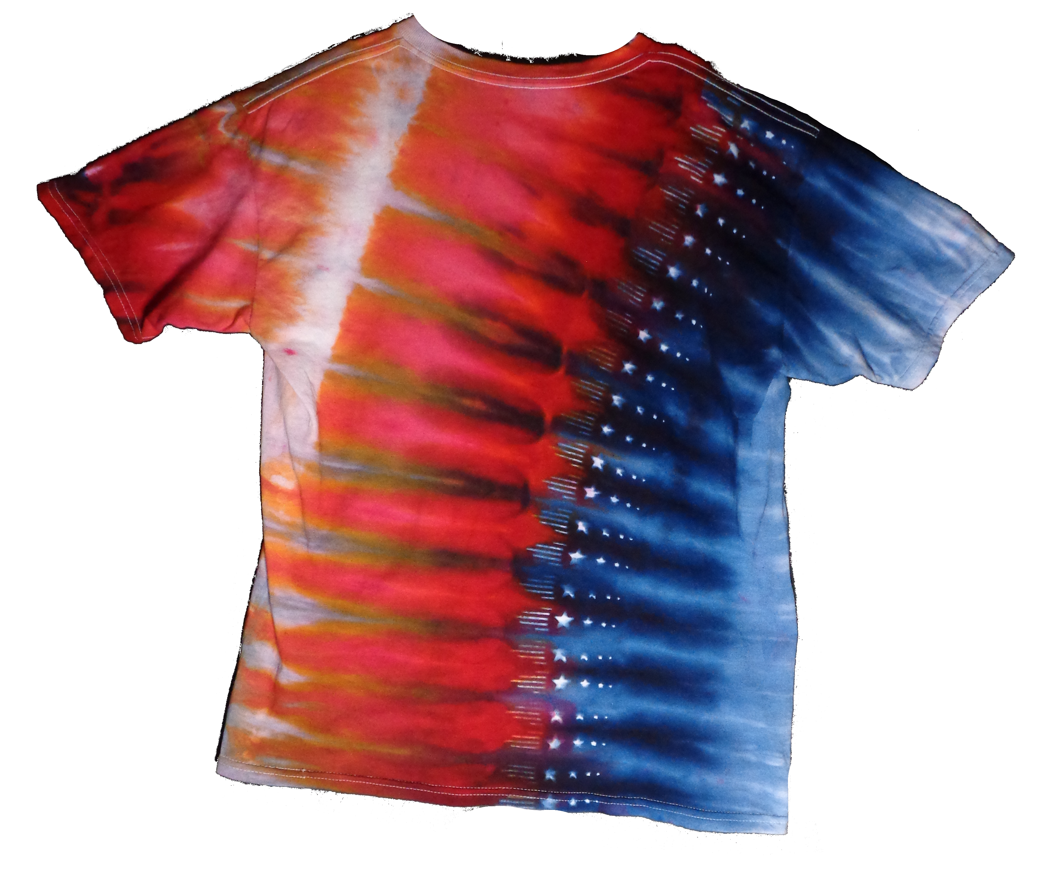 182 b from Tie Dyenied #182 Youth X Large Stars and Stripes  Gildan Heavy Cotton 5.3oz 