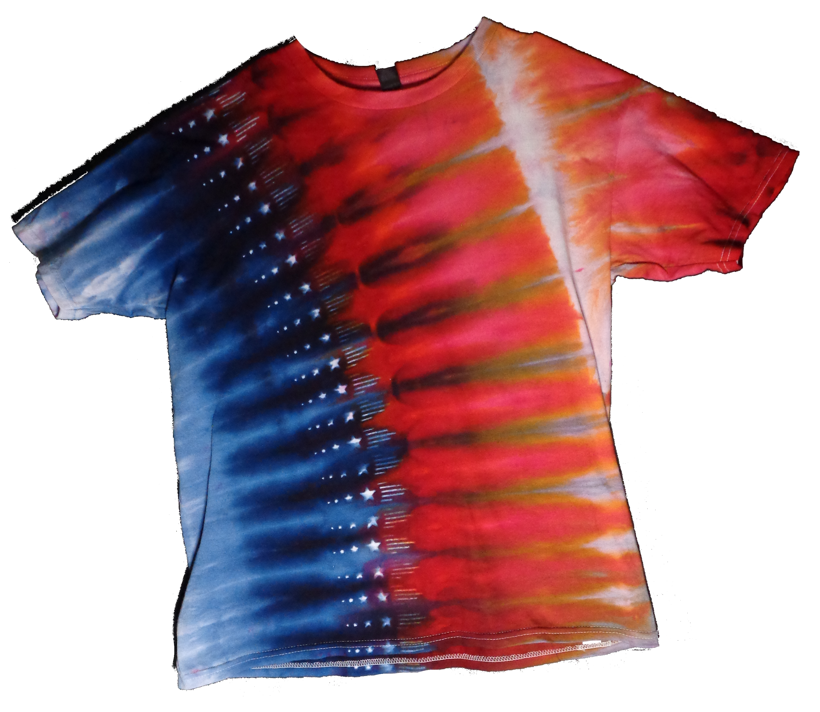 182 f from Tie Dyenied #182 Youth X Large Stars and Stripes  Gildan Heavy Cotton 5.3oz 