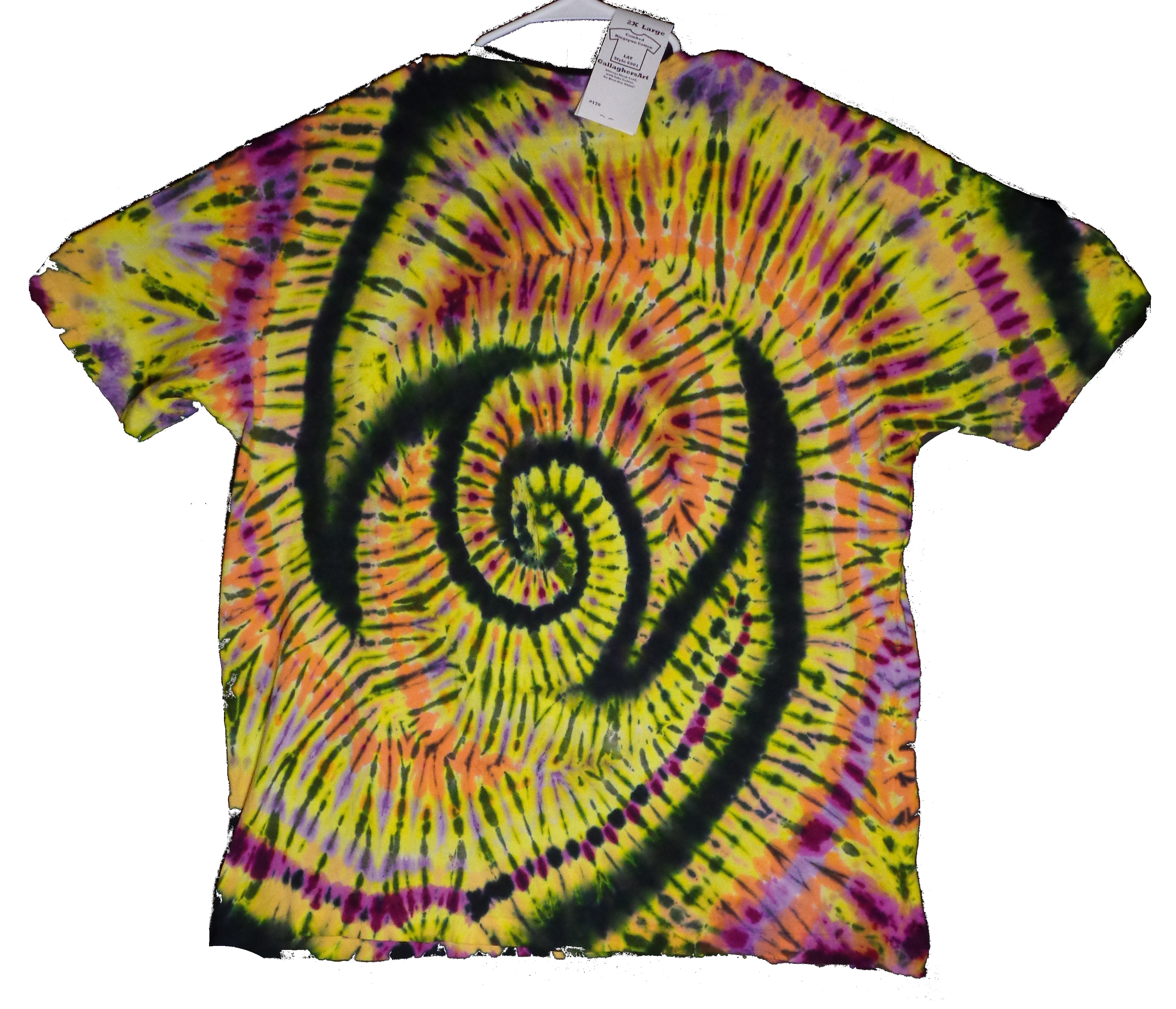 170 b from Tie Dye #170 2XL Double Switch Back Spiral  LAT Style 6901 Combed Ringspun Cotton  - #170