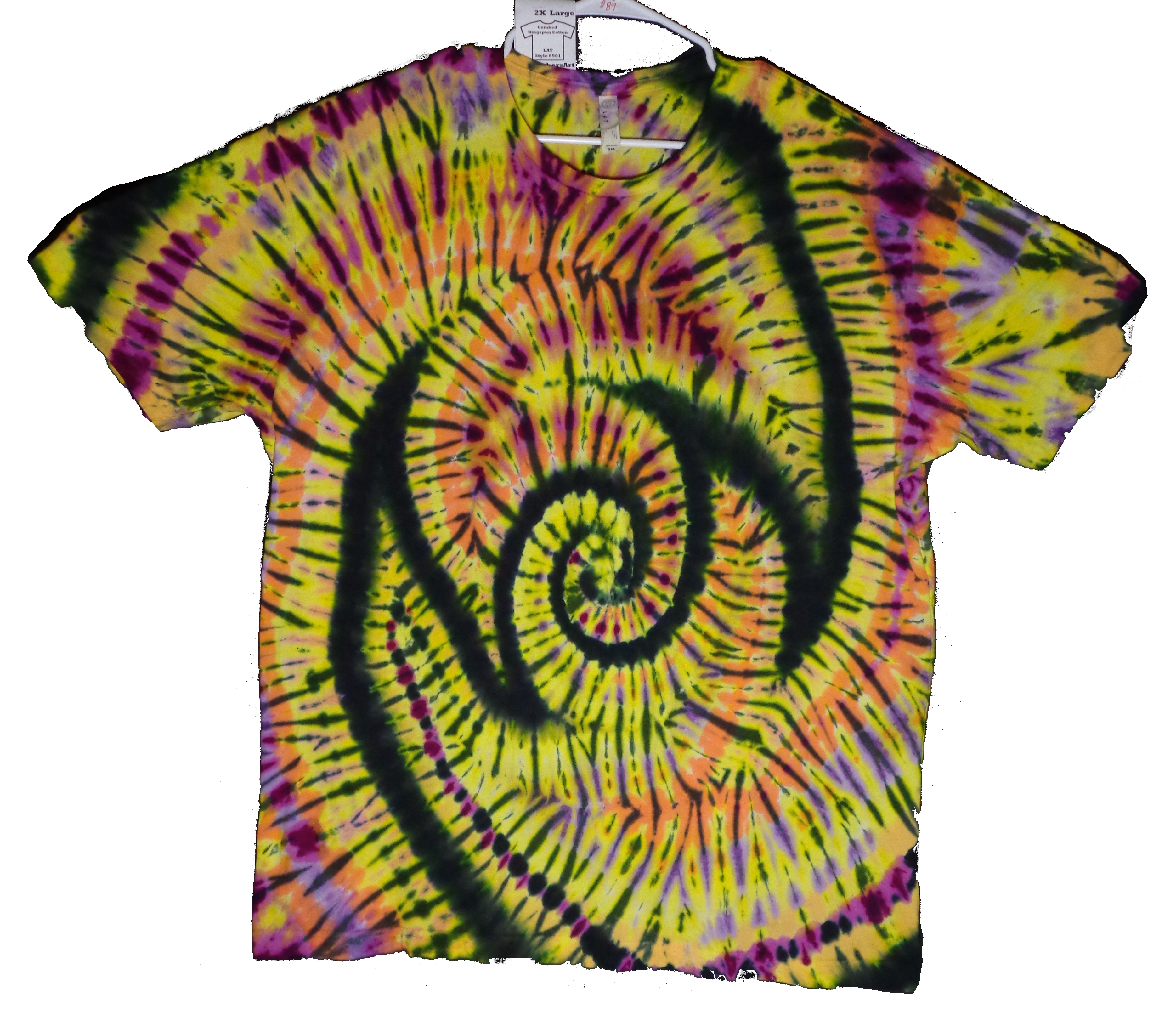 170 f from Tie Dye #170 2XL Double Switch Back Spiral  LAT Style 6901 Combed Ringspun Cotton  - #170