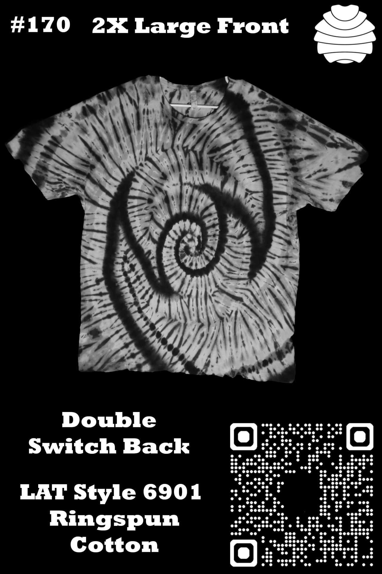 4x6 170 f from Tie Dye #170 2XL Double Switch Back Spiral  LAT Style 6901 Combed Ringspun Cotton 4x6_170_f.png  - #170 2XL Double Switch Back Spiral  LAT Style 6901 Combed Ringspun Cotton
