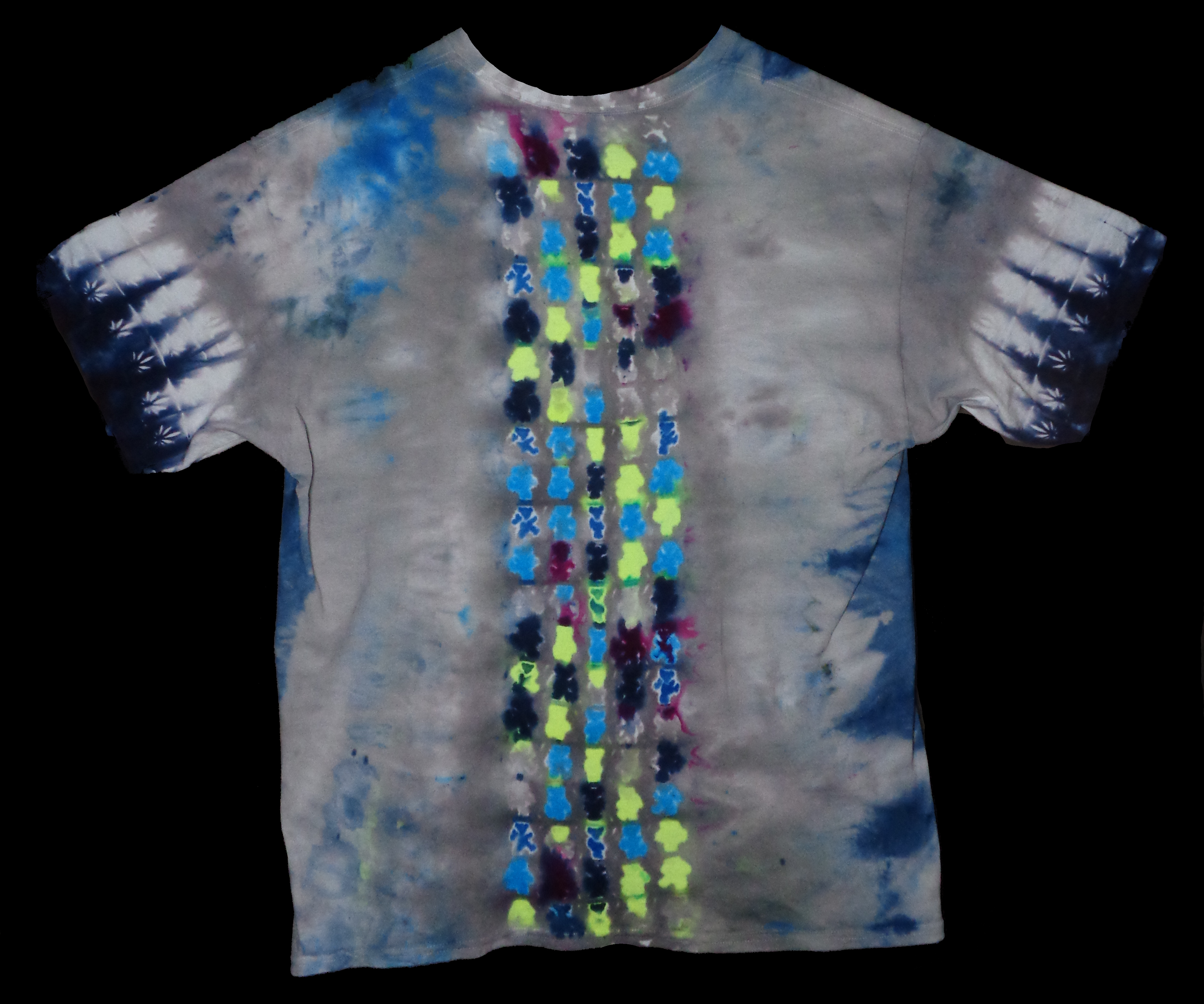 229 b from Tie Dyenied #229 3X Large, Gildan Ultra PFD, WAVES, SQ MANDALAS, SATIVA, BEARS REDUX 