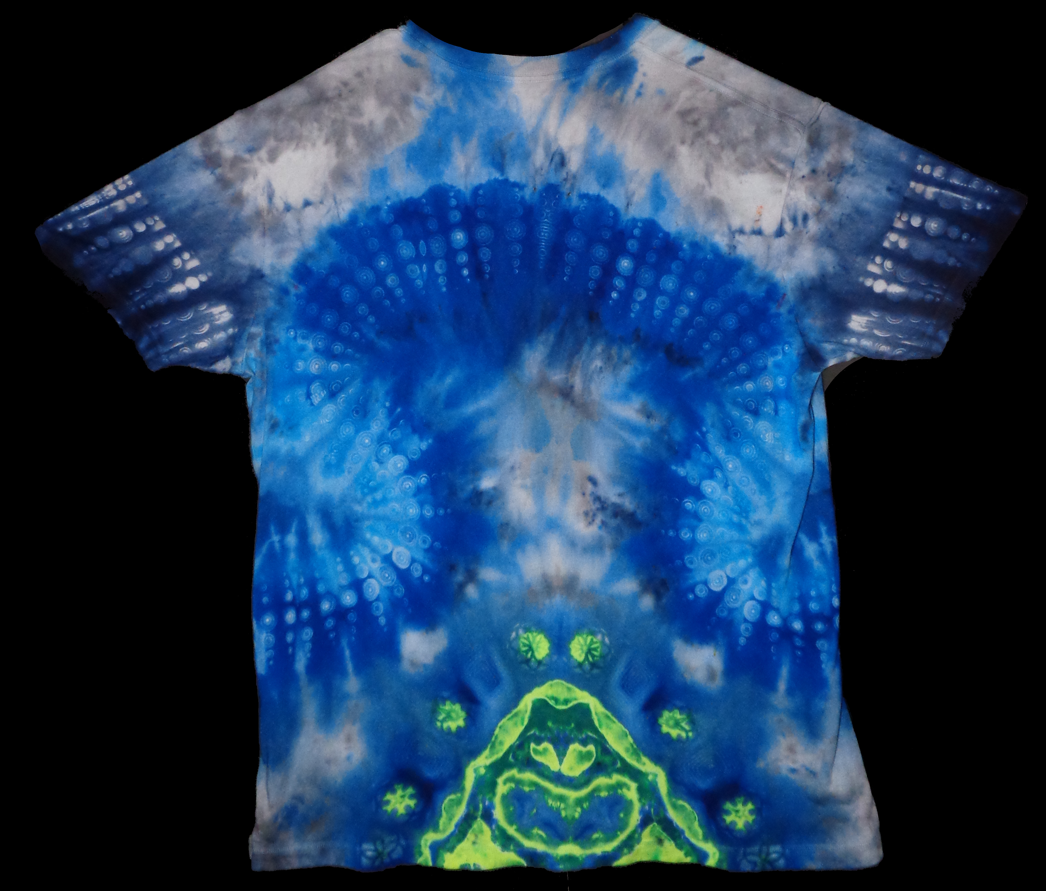 230 b from Tie Dyenied #230 3X Large, Bamboo 5.3oz Tee LAT Style 690, Dots Mandala and Galaxy  - #230