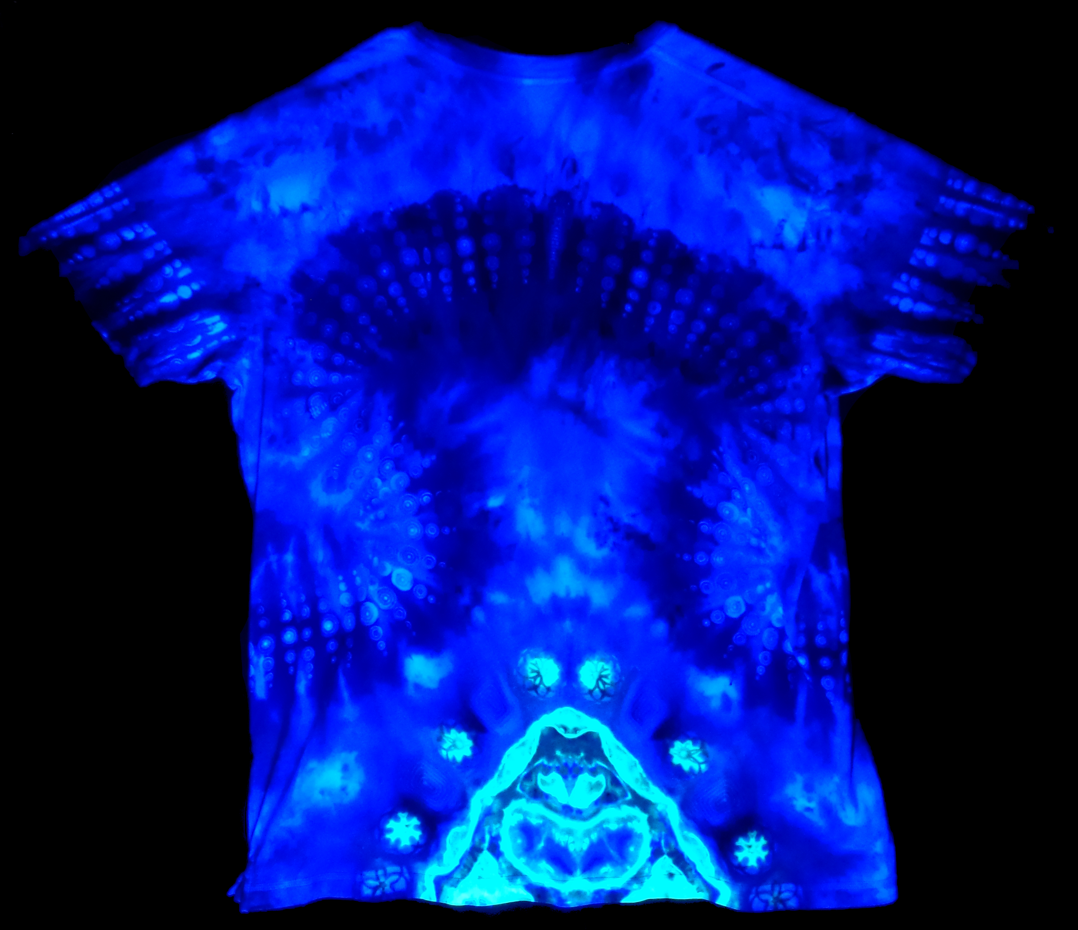 230 b uv from Tie Dyenied #230 3X Large, Bamboo 5.3oz Tee LAT Style 690, Dots Mandala and Galaxy 