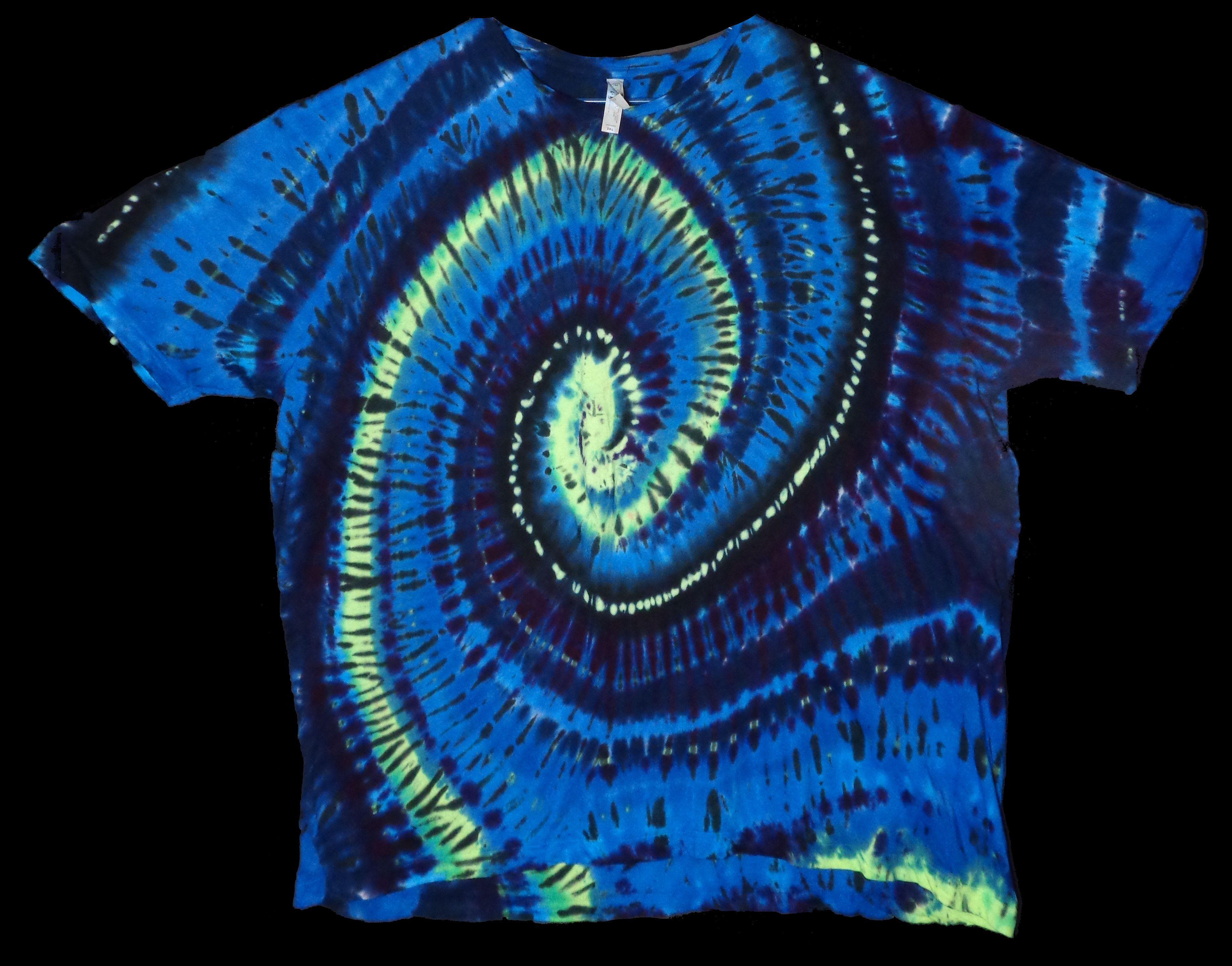 232 f from Tie Dyenied #232 3X Large, Spiral,  LAT Style 6901 Combed Ringspun Cotton  - #232