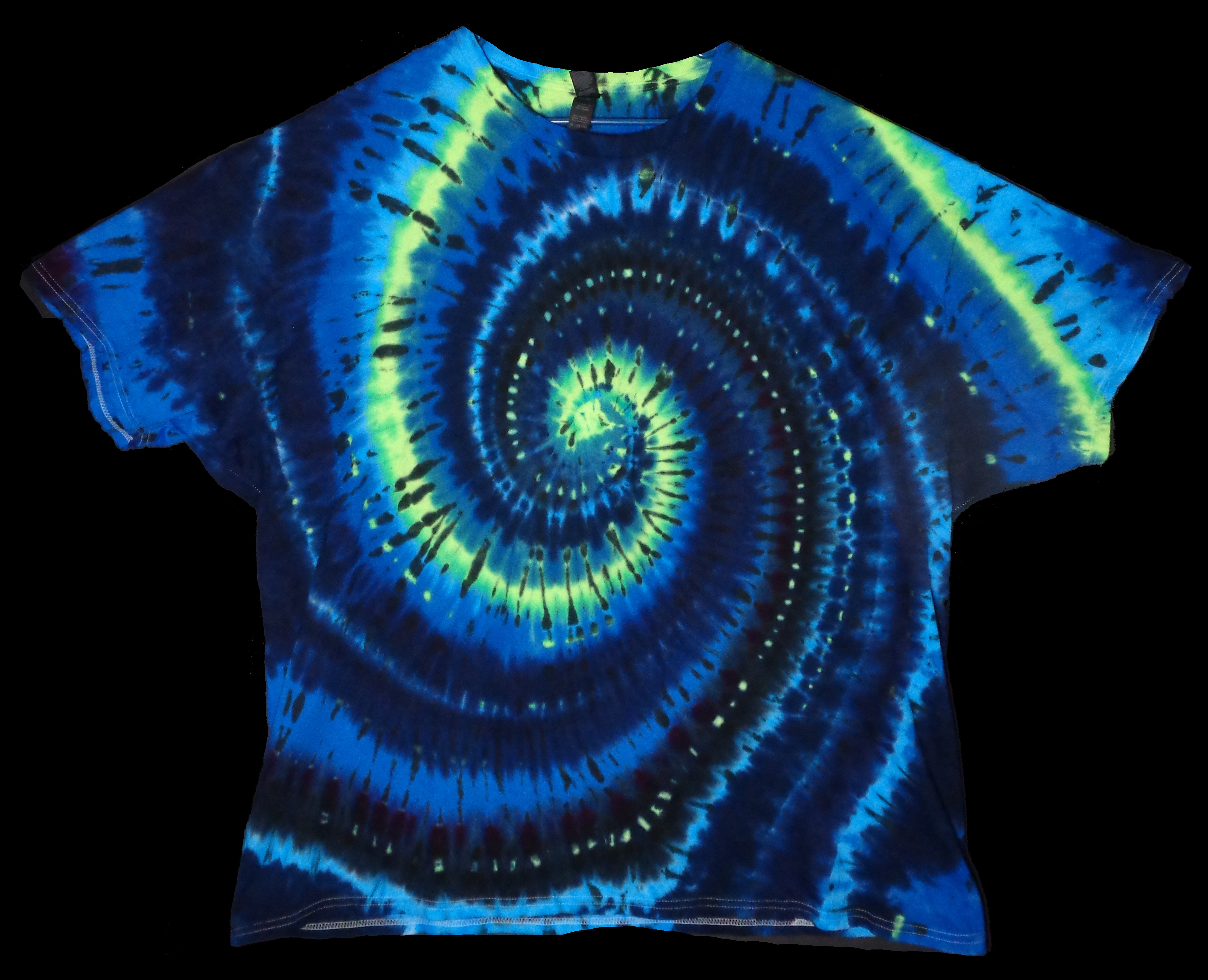 233 f from Tie Dyenied #233 3X Large, Gildan Heavy Cotton 5.3oz, Spiral UV  - #233