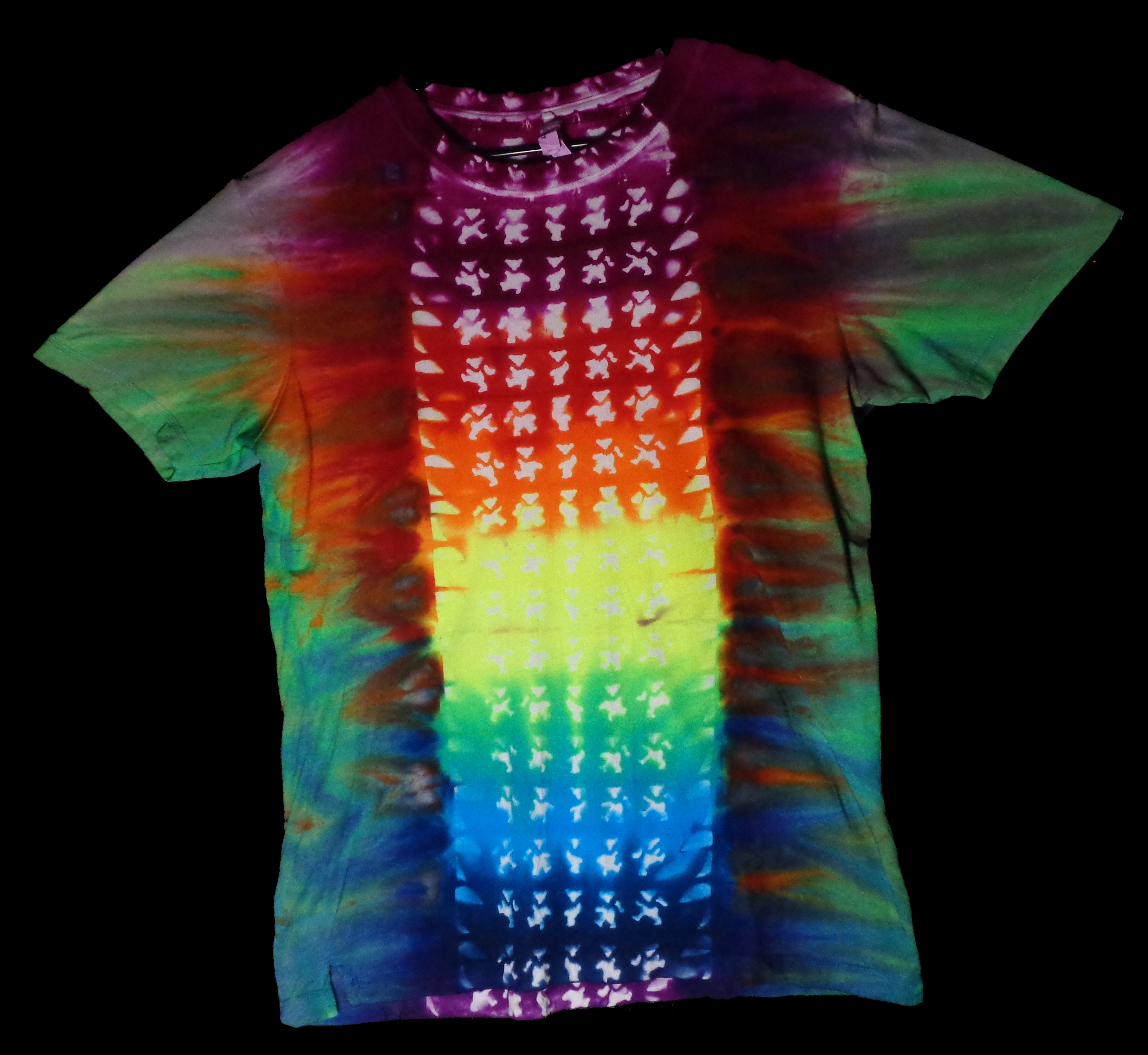 210 f from Tie Dyenied #210 Large Bamboo, Bears UV, Unisex 5.3oz LAT Style 6904 