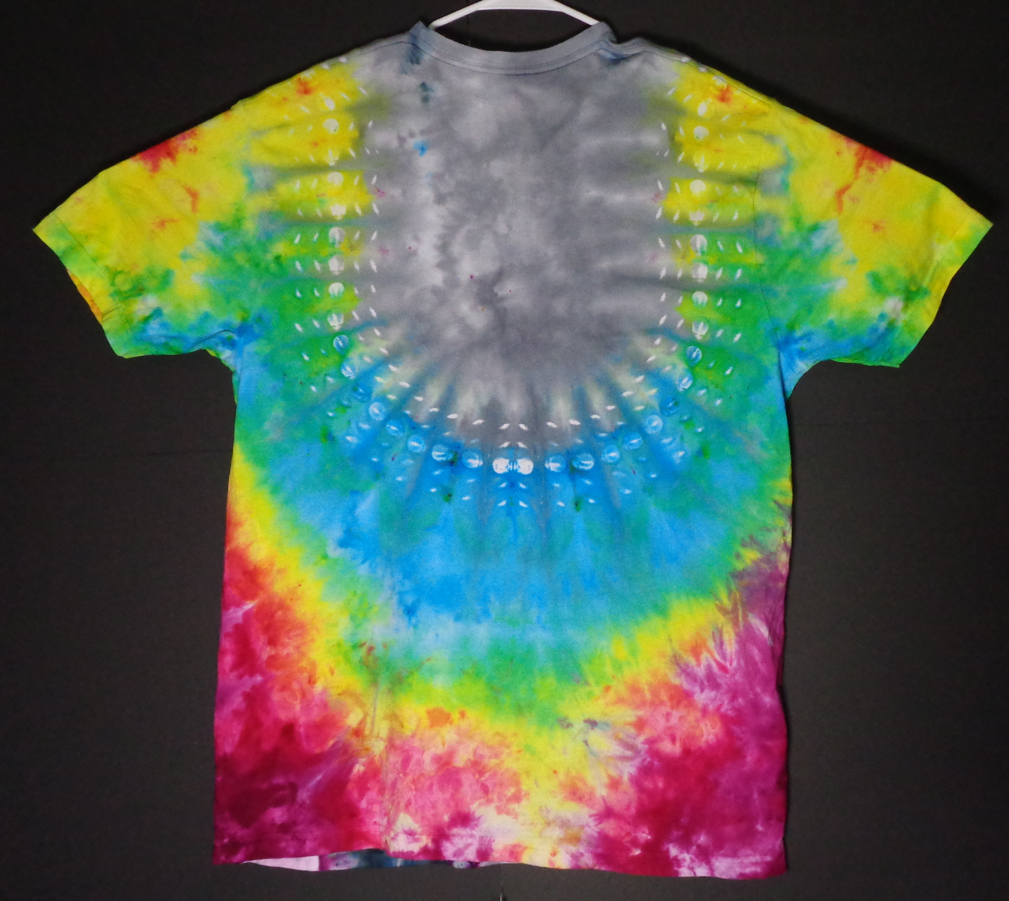 Dsc01225 from Tie Dyenied #215 X Large, Steele your Face Galaxy with Bolt, LAT Style 6901 Combed Ringspun Cotton 